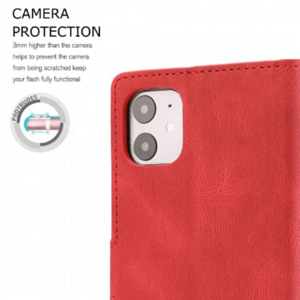 Lederhüllen Für iPhone 11 Klassischer Retro-lederstil