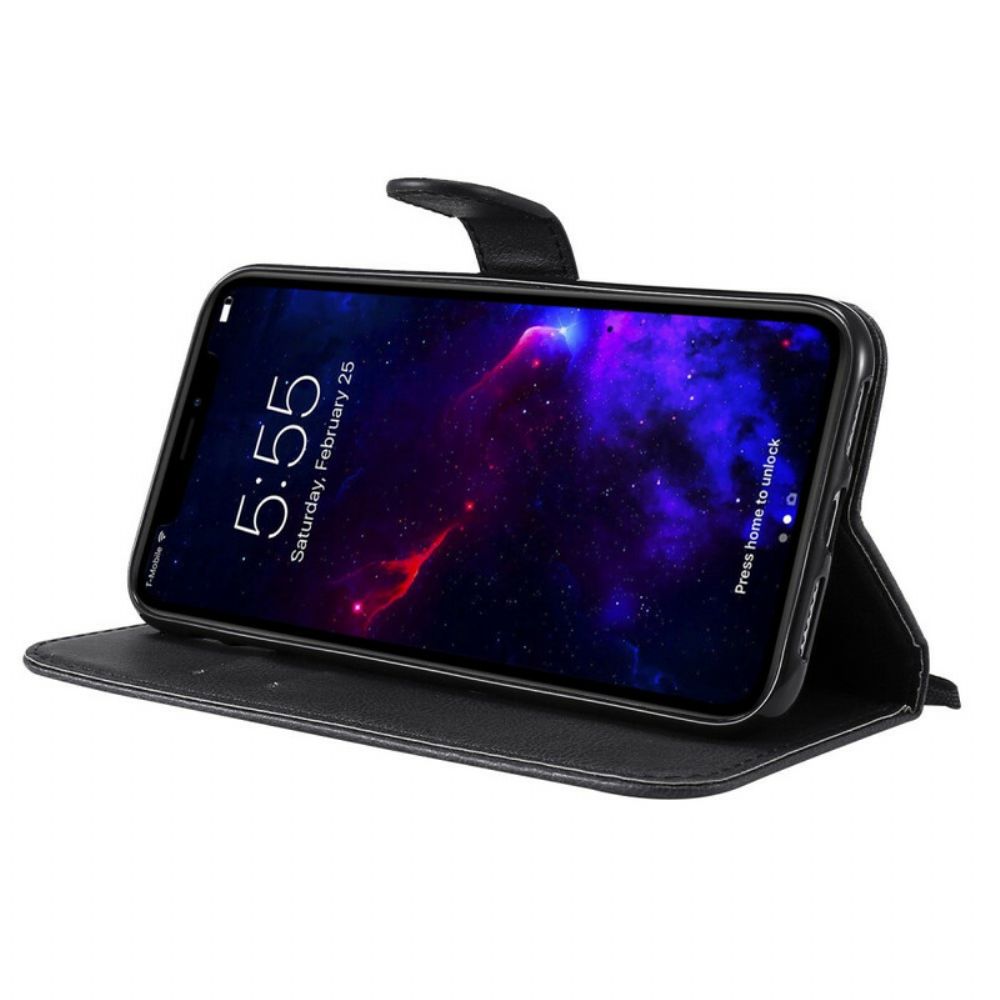 Lederhüllen Für iPhone 11 Mit Kordel Armband In Lederoptik