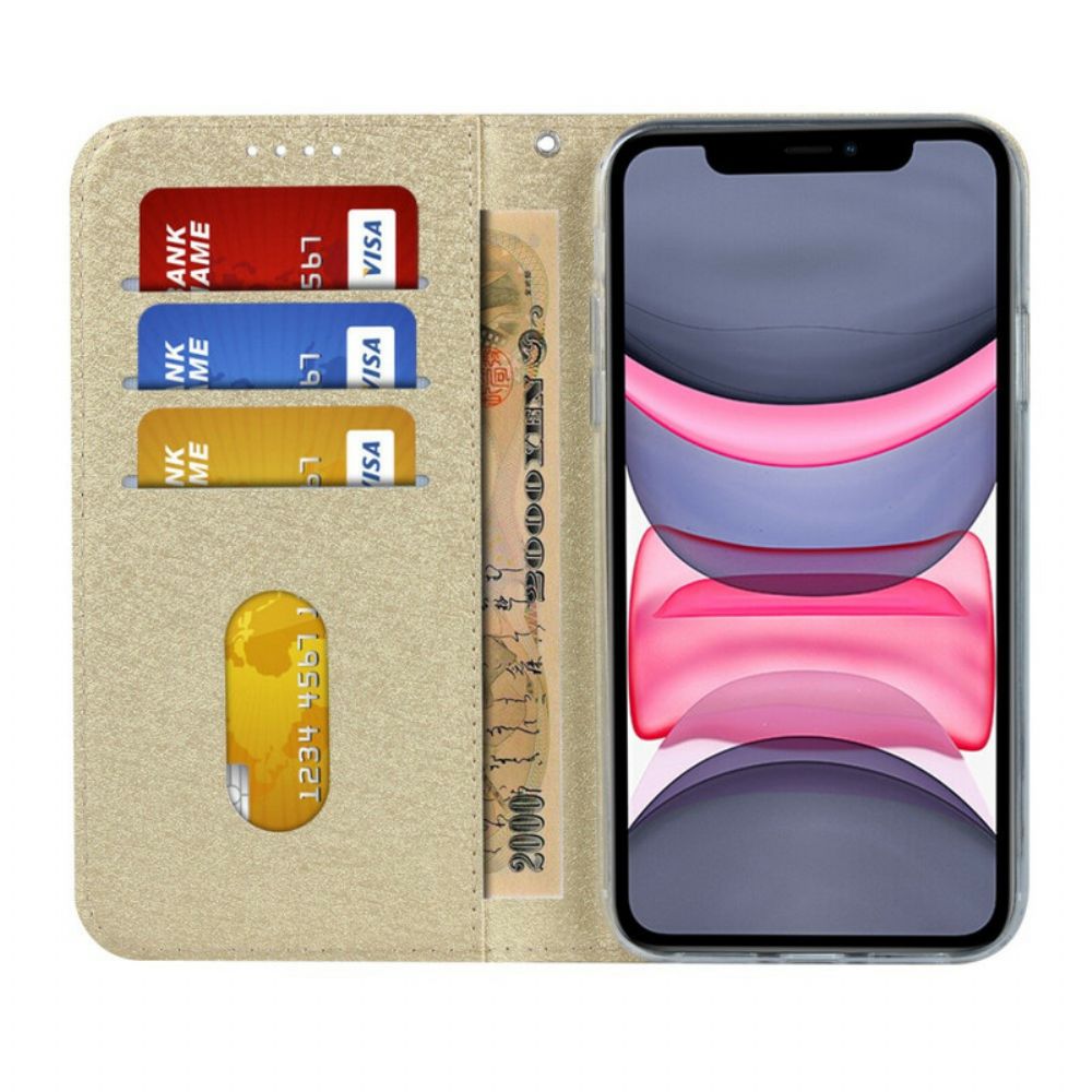 Schutzhülle Für iPhone 11 Flip Case Weicher Lederstil Mit Riemen