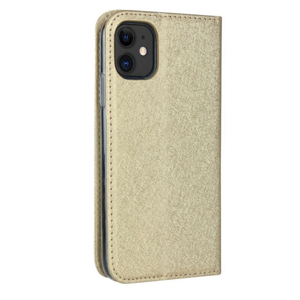 Schutzhülle Für iPhone 11 Flip Case Weicher Lederstil Mit Riemen