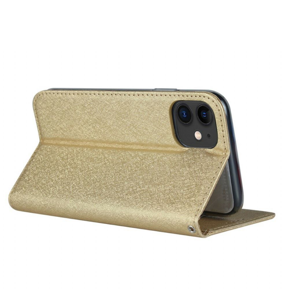 Schutzhülle Für iPhone 11 Flip Case Weicher Lederstil Mit Riemen