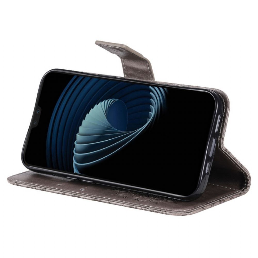 Lederhüllen Für Vivo V23 5G Sonnen-mandala Mit Lanyard