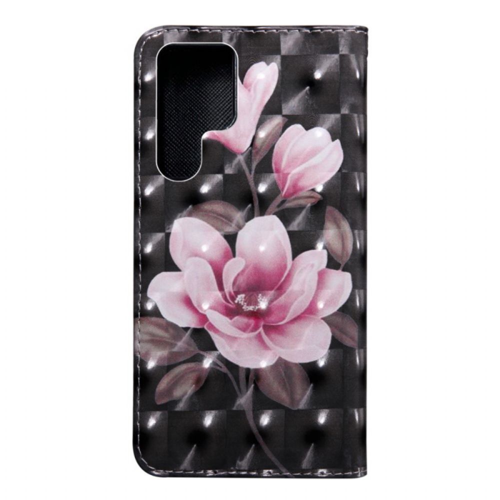 Flip Case Für Samsung Galaxy S22 Ultra 5G Blütenblumen