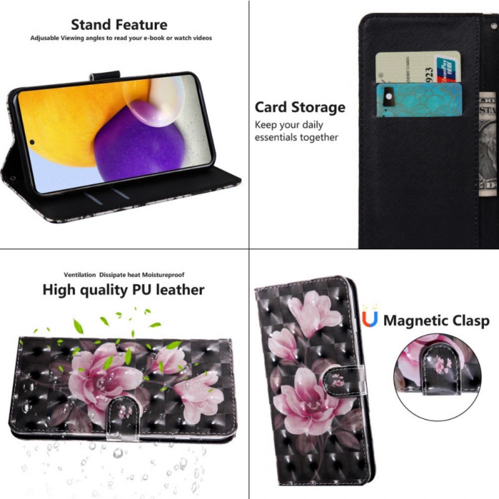 Flip Case Für Samsung Galaxy S22 Ultra 5G Blütenblumen