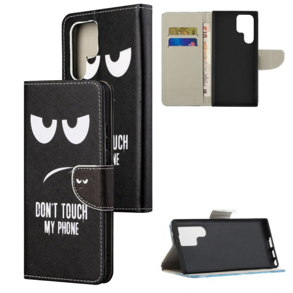 Flip Case Für Samsung Galaxy S22 Ultra 5G Fass Mein Telefon Nicht An