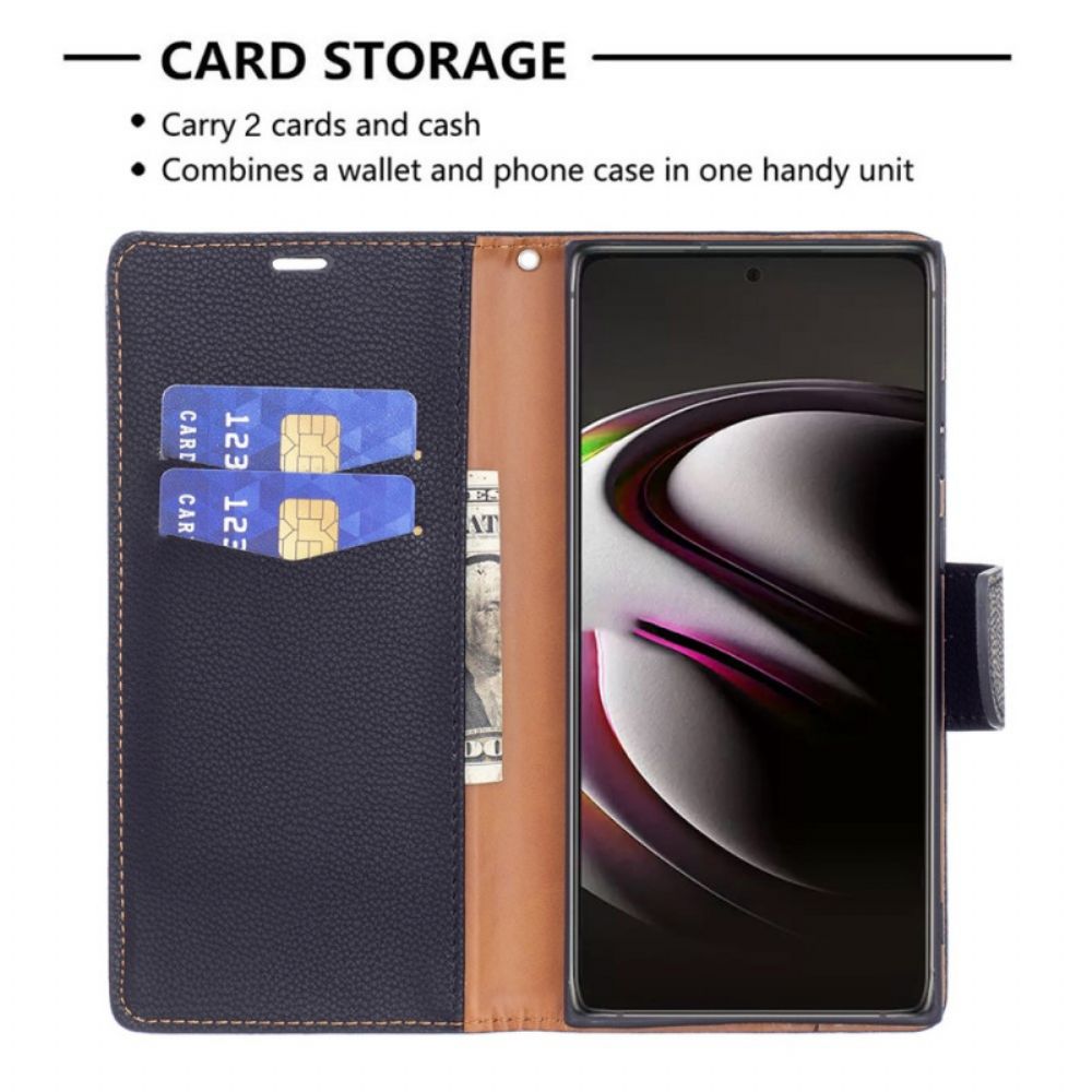 Flip Case Für Samsung Galaxy S22 Ultra 5G Flip Case Litschi-klappe Schräg