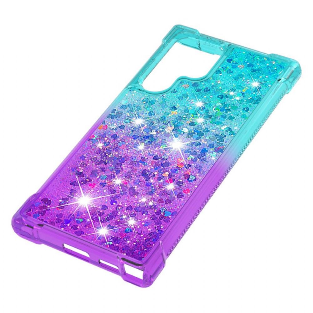 Handyhülle Für Samsung Galaxy S22 Ultra 5G Paillettenfarben