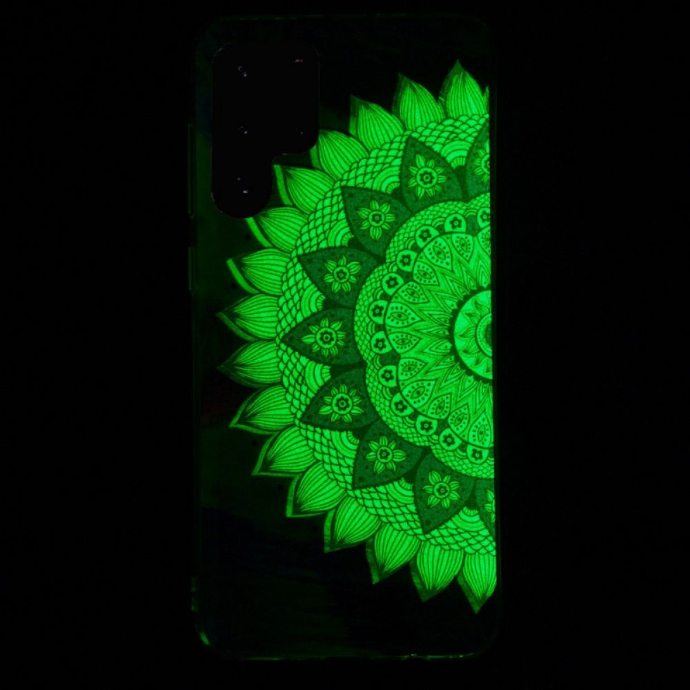 Hülle Für Samsung Galaxy S22 Ultra 5G Fluoreszierende Blumenserie