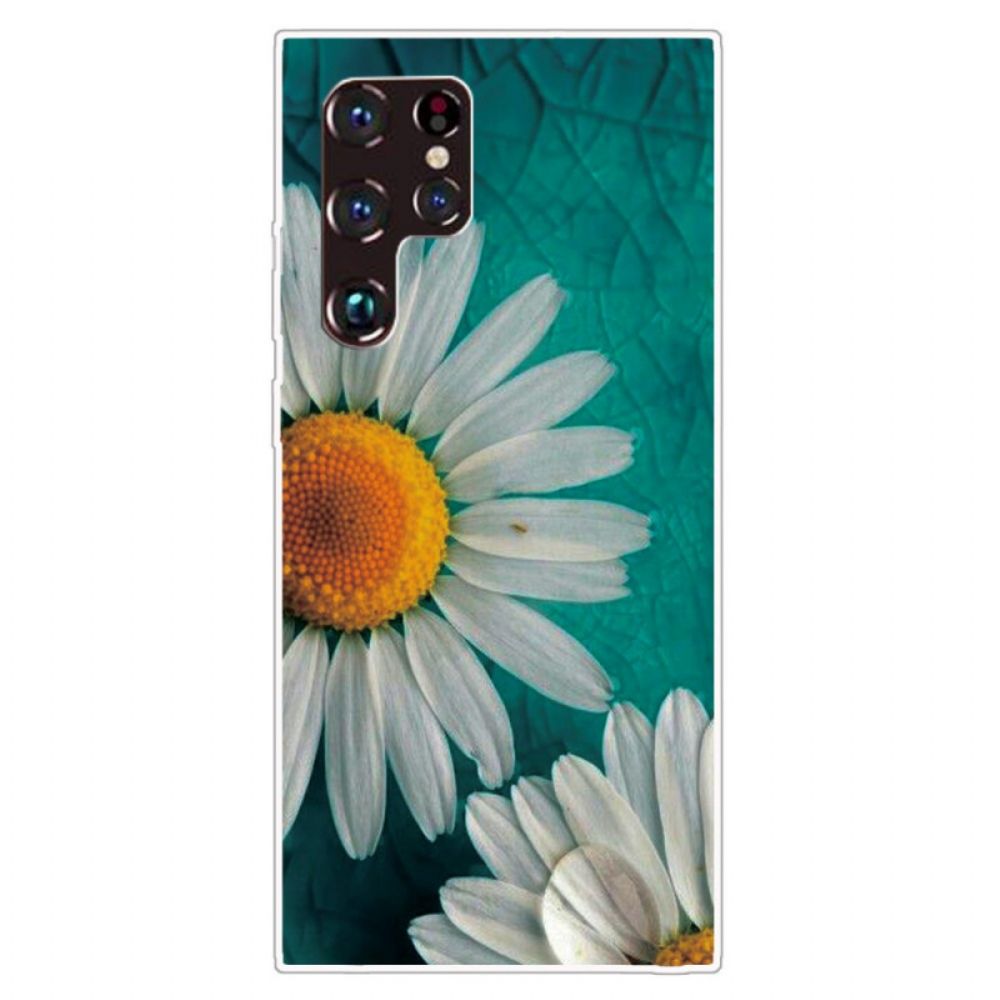 Hülle Für Samsung Galaxy S22 Ultra 5G Gänseblümchen