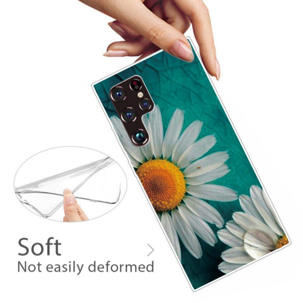 Hülle Für Samsung Galaxy S22 Ultra 5G Gänseblümchen