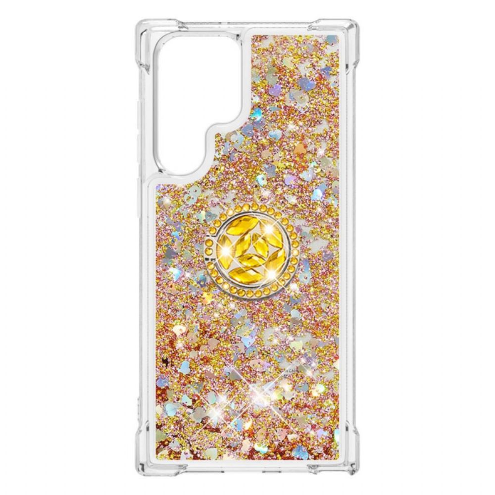 Hülle Für Samsung Galaxy S22 Ultra 5G Glitzerring-halterung
