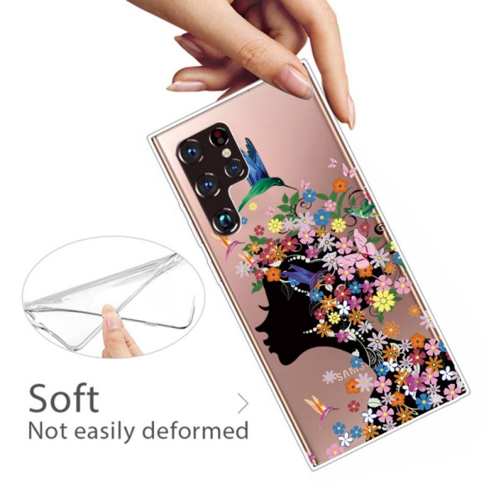 Hülle Für Samsung Galaxy S22 Ultra 5G Hübscher Blütenkopf