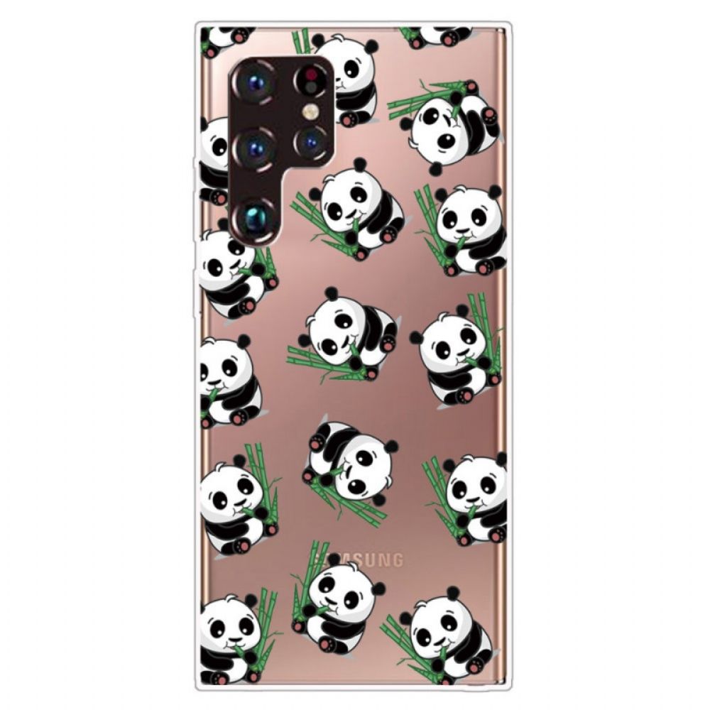 Hülle Für Samsung Galaxy S22 Ultra 5G Kleine Pandas