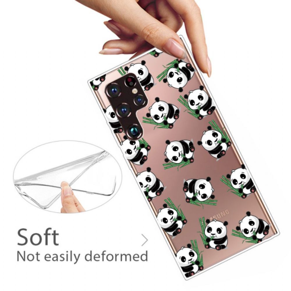 Hülle Für Samsung Galaxy S22 Ultra 5G Kleine Pandas