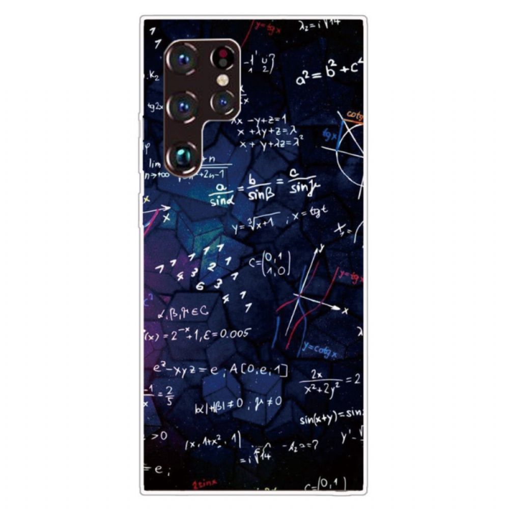 Hülle Für Samsung Galaxy S22 Ultra 5G Mathematische Berechnungen