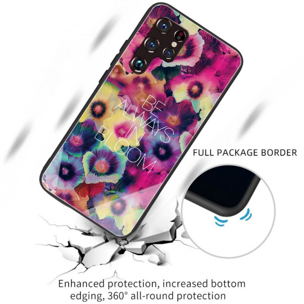 Hülle Für Samsung Galaxy S22 Ultra 5G Sei Immer In Voller Blüte Aus Gehärtetem Glas