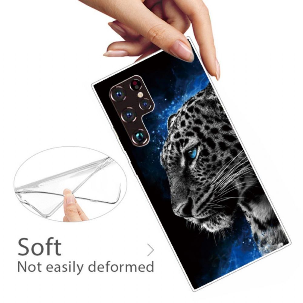 Hülle Für Samsung Galaxy S22 Ultra 5G Tigergesicht