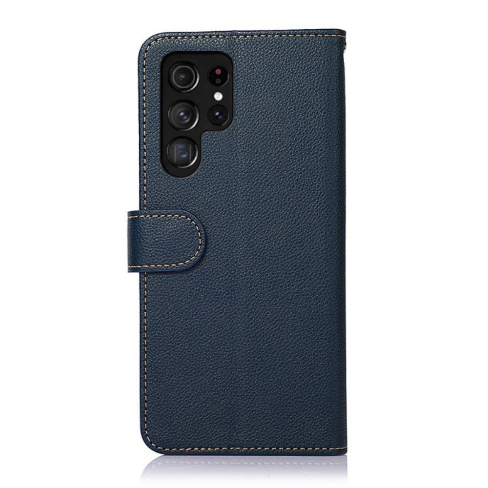 Lederhüllen Für Samsung Galaxy S22 Ultra 5G Liche Style Rfid Khazneh
