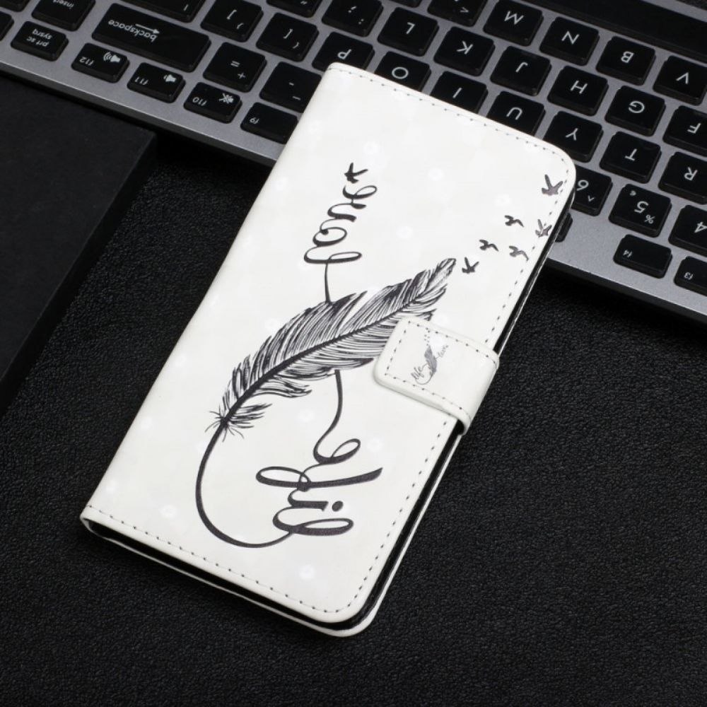 Lederhüllen Für Samsung Galaxy S22 Ultra 5G Plume Leben Und Liebe
