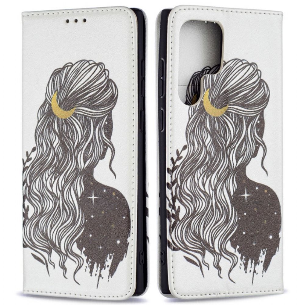 Schutzhülle Für Samsung Galaxy S22 Ultra 5G Flip Case Hübsches Haar