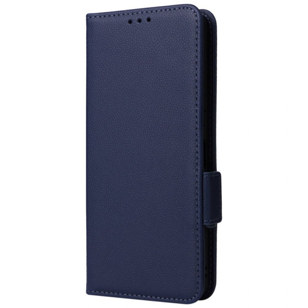 Lederhüllen Für Sony Xperia 1 Vi Litschi-kunstleder Mit Riemen