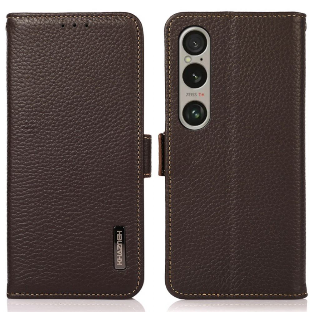 Lederhüllen Sony Xperia 1 Vi Handyhülle Klassisches Khazneh