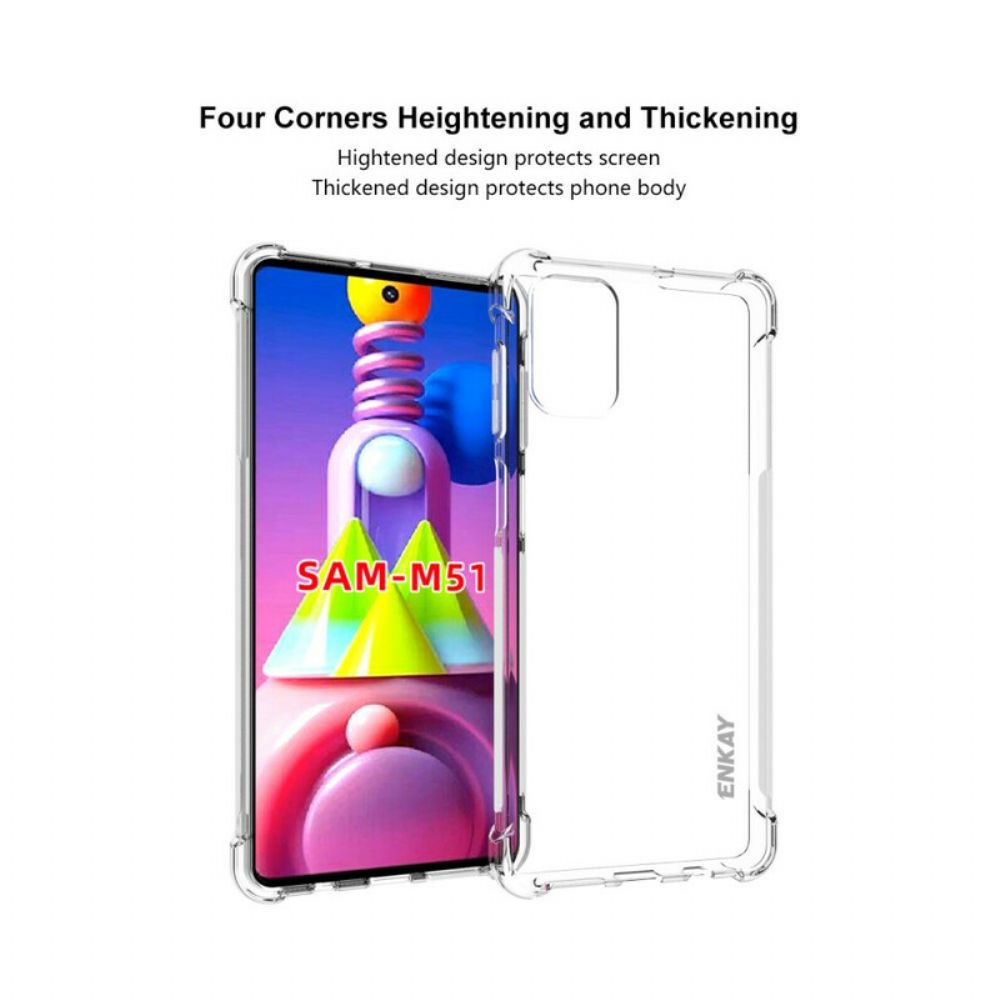 Handyhülle Für Samsung Galaxy M51 Transparenter Enkay