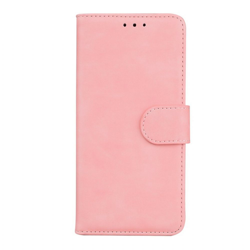 Lederhüllen Für Samsung Galaxy M51 Einfarbiger Ledereffekt