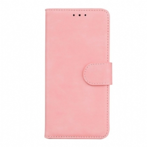 Lederhüllen Für Samsung Galaxy M51 Einfarbiger Ledereffekt