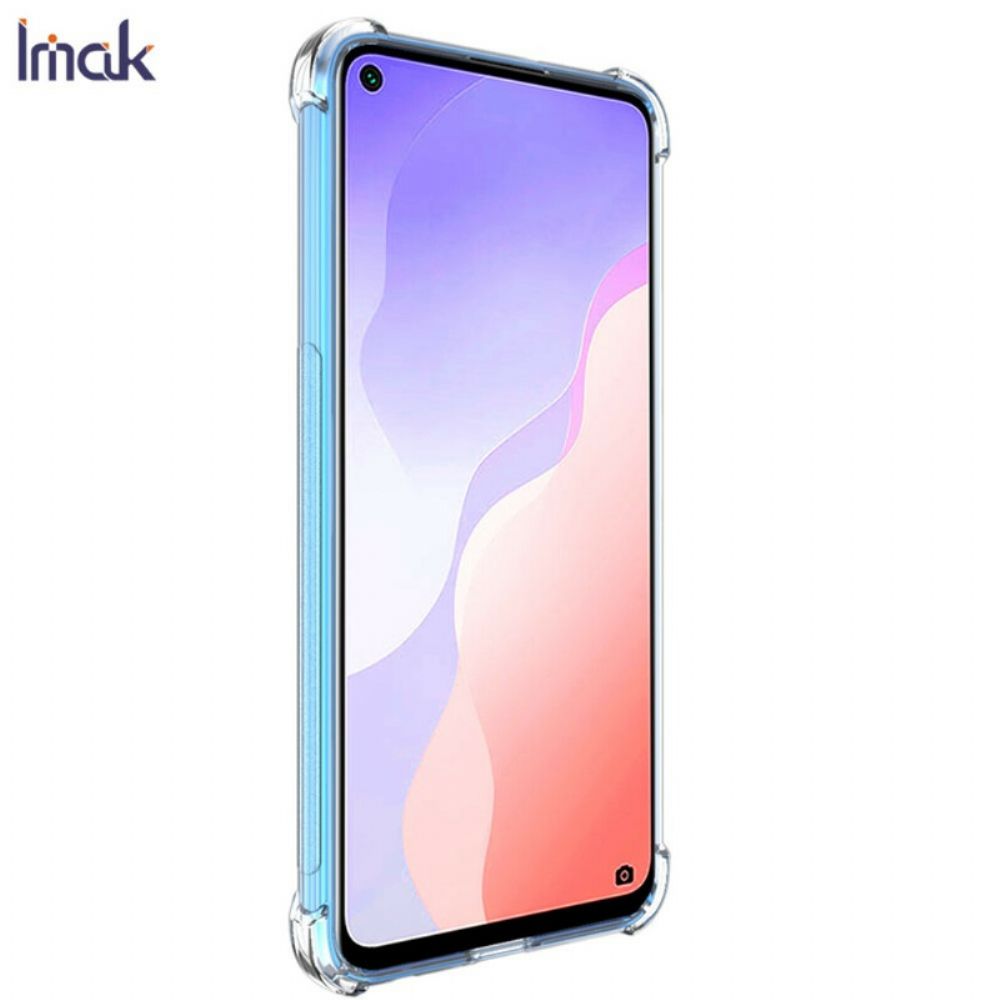 Hülle Für Huawei P40 Lite 5G Transparentes Seidiges Imak
