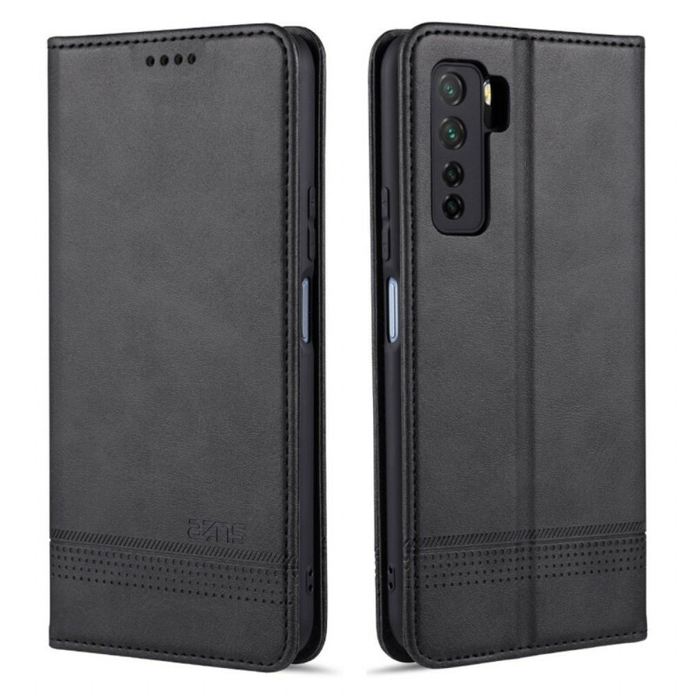 Schutzhülle Für Huawei P40 Lite 5G Flip Case Azns Lederstil