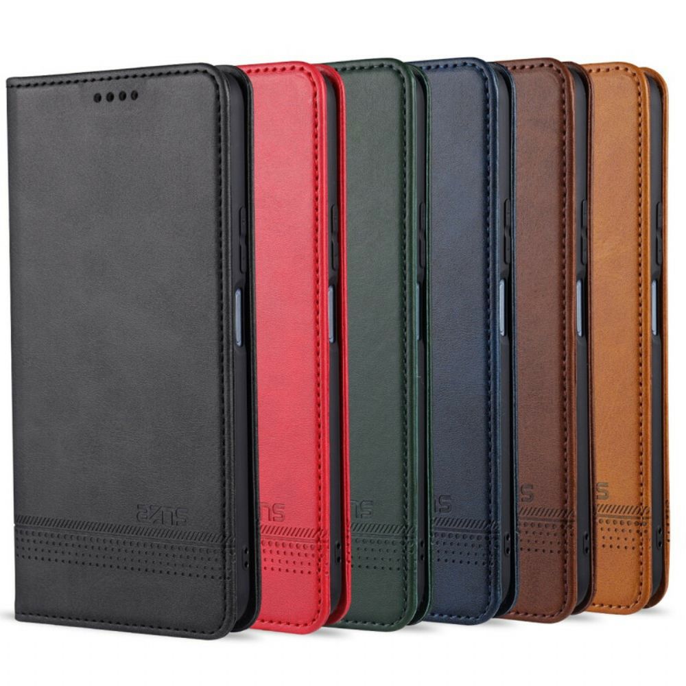 Schutzhülle Für Huawei P40 Lite 5G Flip Case Azns Lederstil