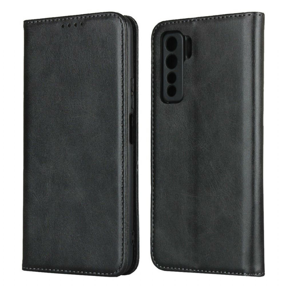 Schutzhülle Für Huawei P40 Lite 5G Flip Case Echtes Leder