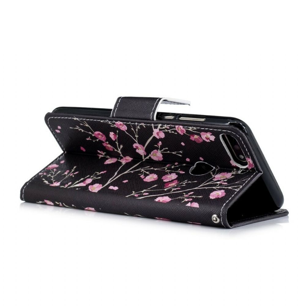 Flip Case Für Huawei Y7 2018 / Honor 7C Blühender Baum