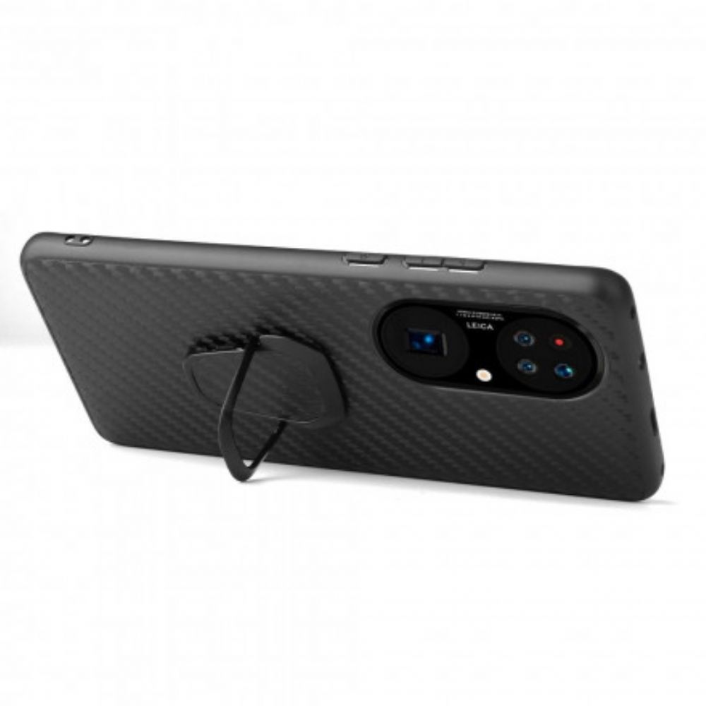 Hülle Für Huawei P50 Leopard Style Ring-support