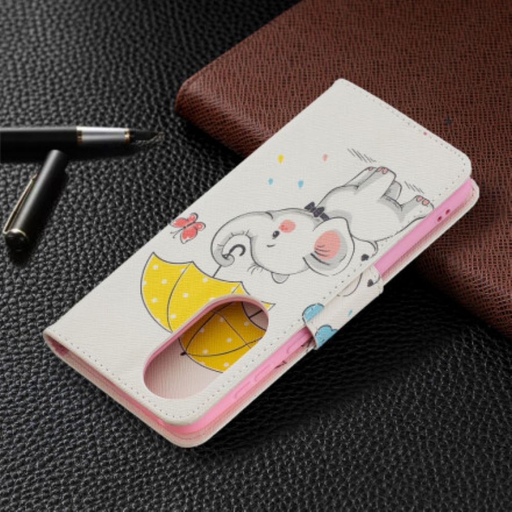 Lederhüllen Für Huawei P50 Elefantenbaby