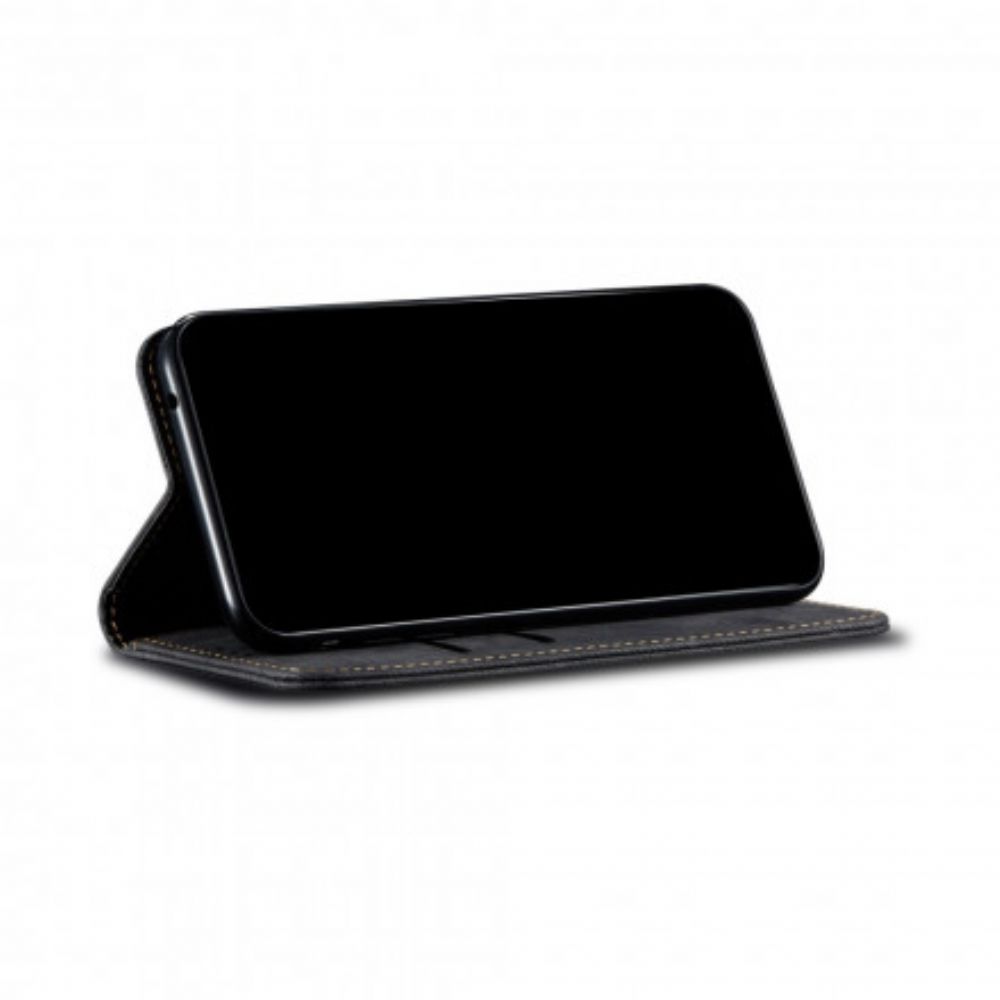 Schutzhülle Für Huawei P50 Flip Case Jeans-textur Aus Lederimitat