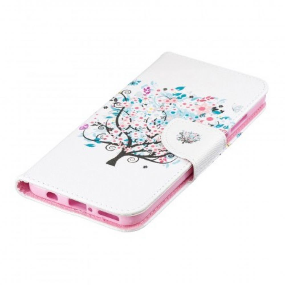 Flip Case Für Huawei P30 Lite Blumiger Baum
