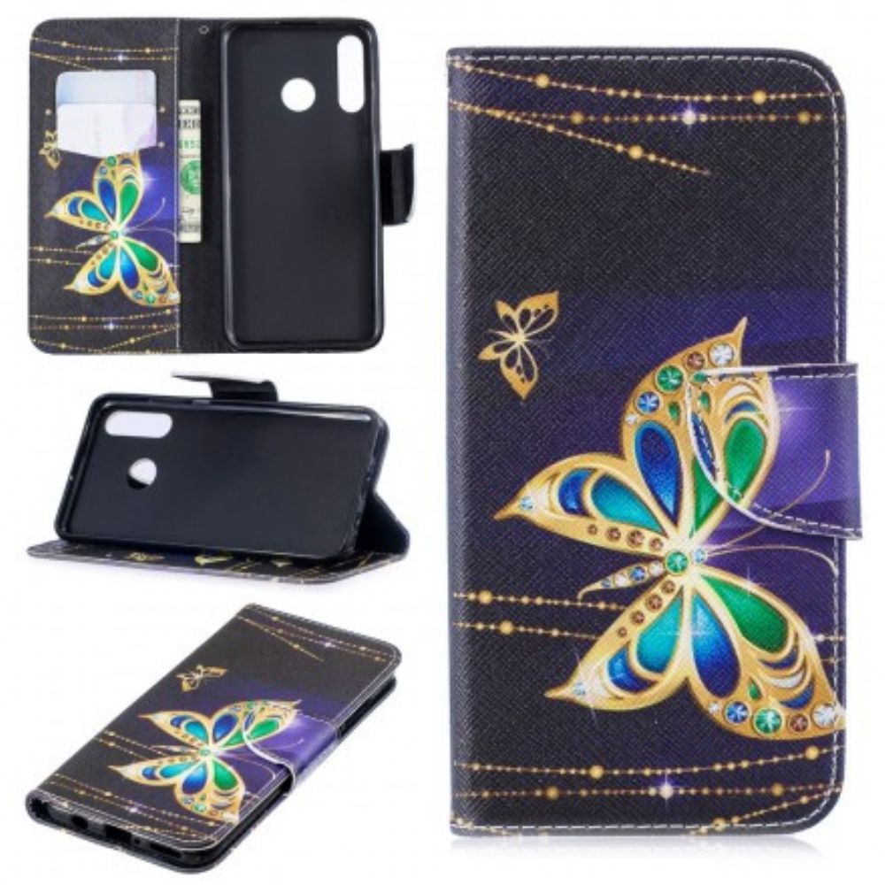 Flip Case Für Huawei P30 Lite Magischer Schmetterling
