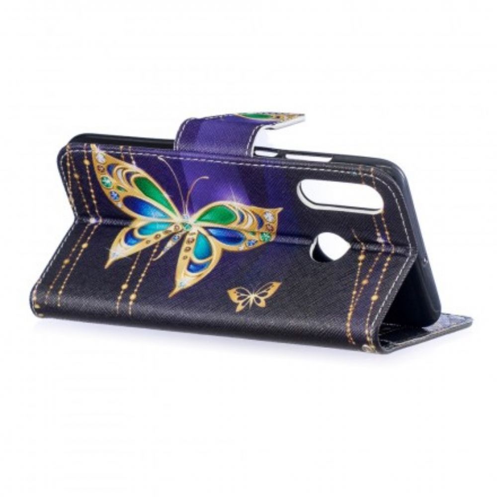 Flip Case Für Huawei P30 Lite Magischer Schmetterling