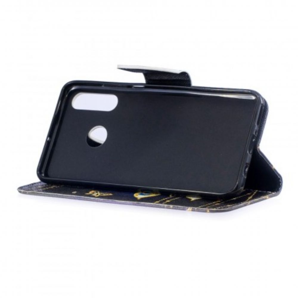 Flip Case Für Huawei P30 Lite Magischer Schmetterling