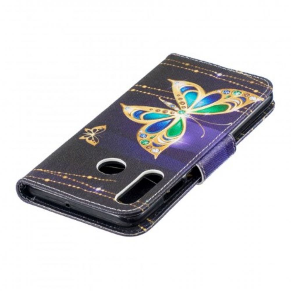 Flip Case Für Huawei P30 Lite Magischer Schmetterling