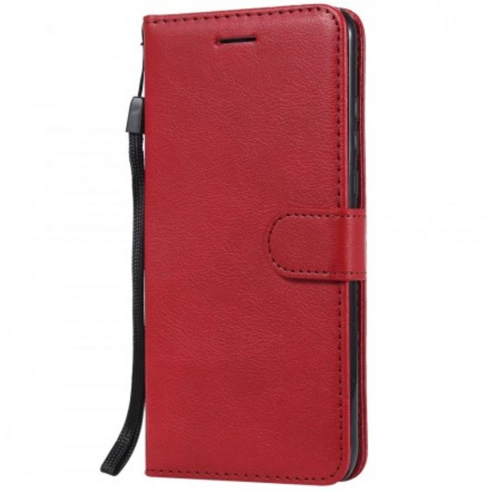Flip Case Für Huawei P30 Lite Mit Kordel Armband Lederoptik