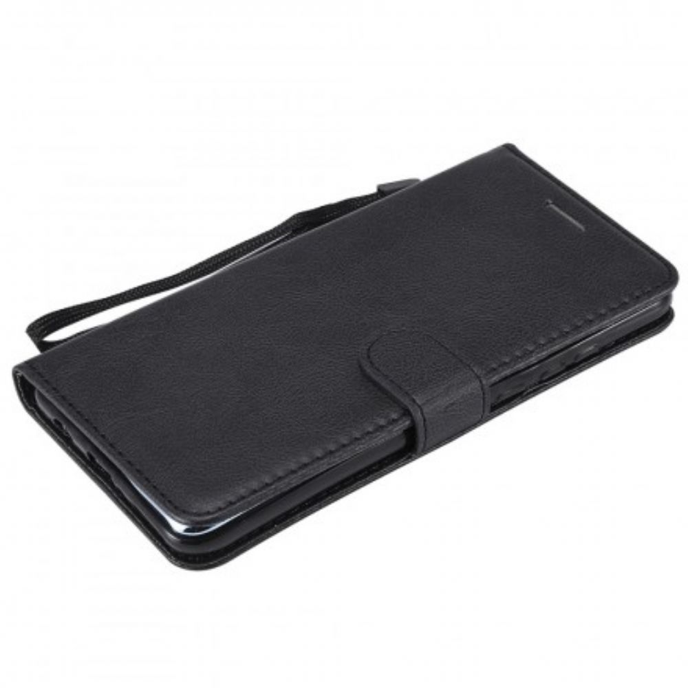 Flip Case Für Huawei P30 Lite Mit Kordel Armband Lederoptik