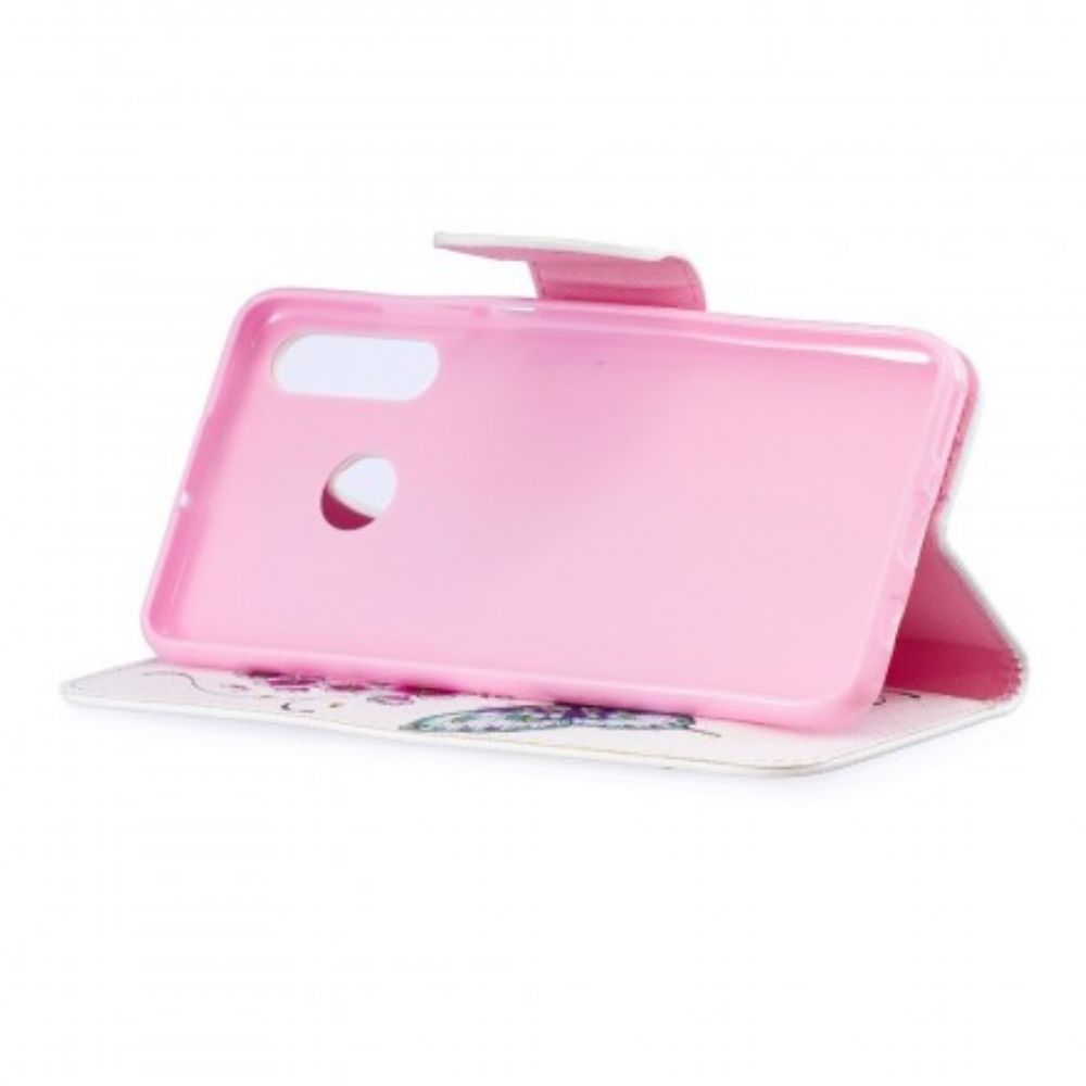 Flip Case Für Huawei P30 Lite Wunderbare Schmetterlinge