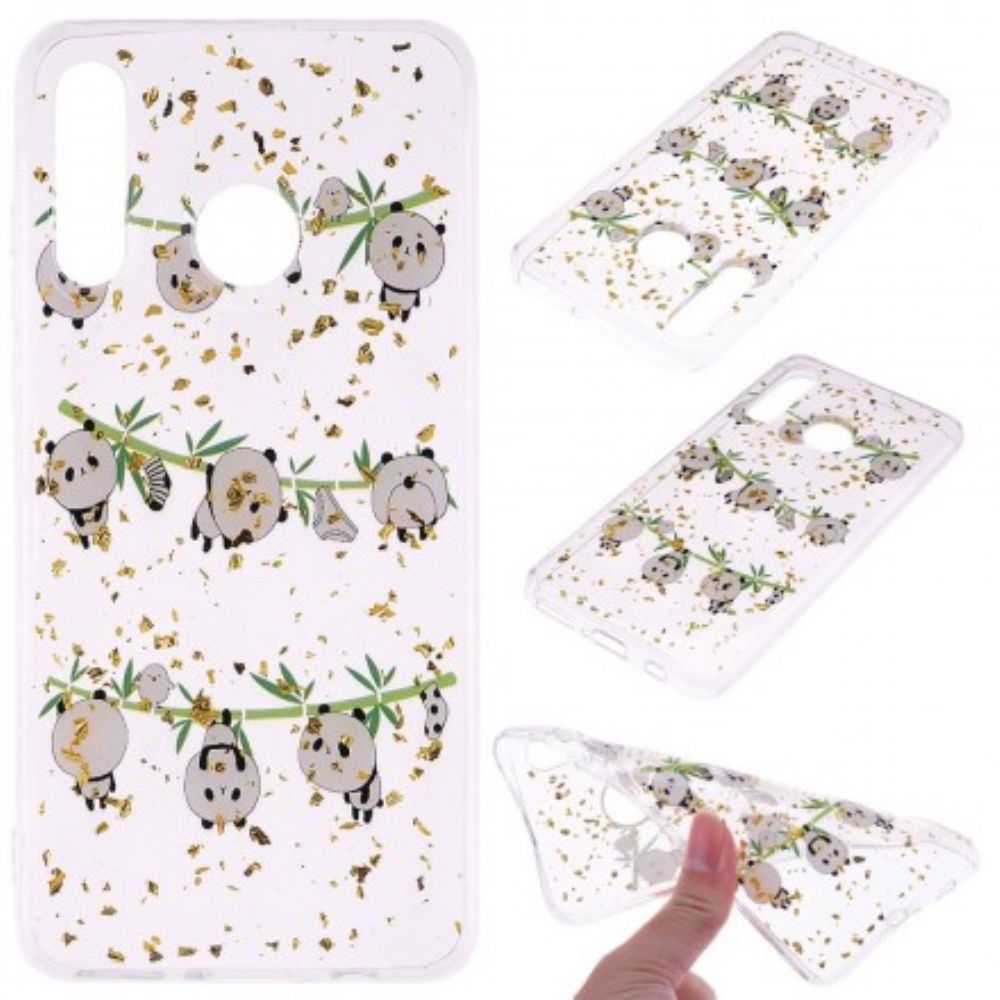 Handyhülle Für Huawei P30 Lite Pandas Auf Der Wäscheleine