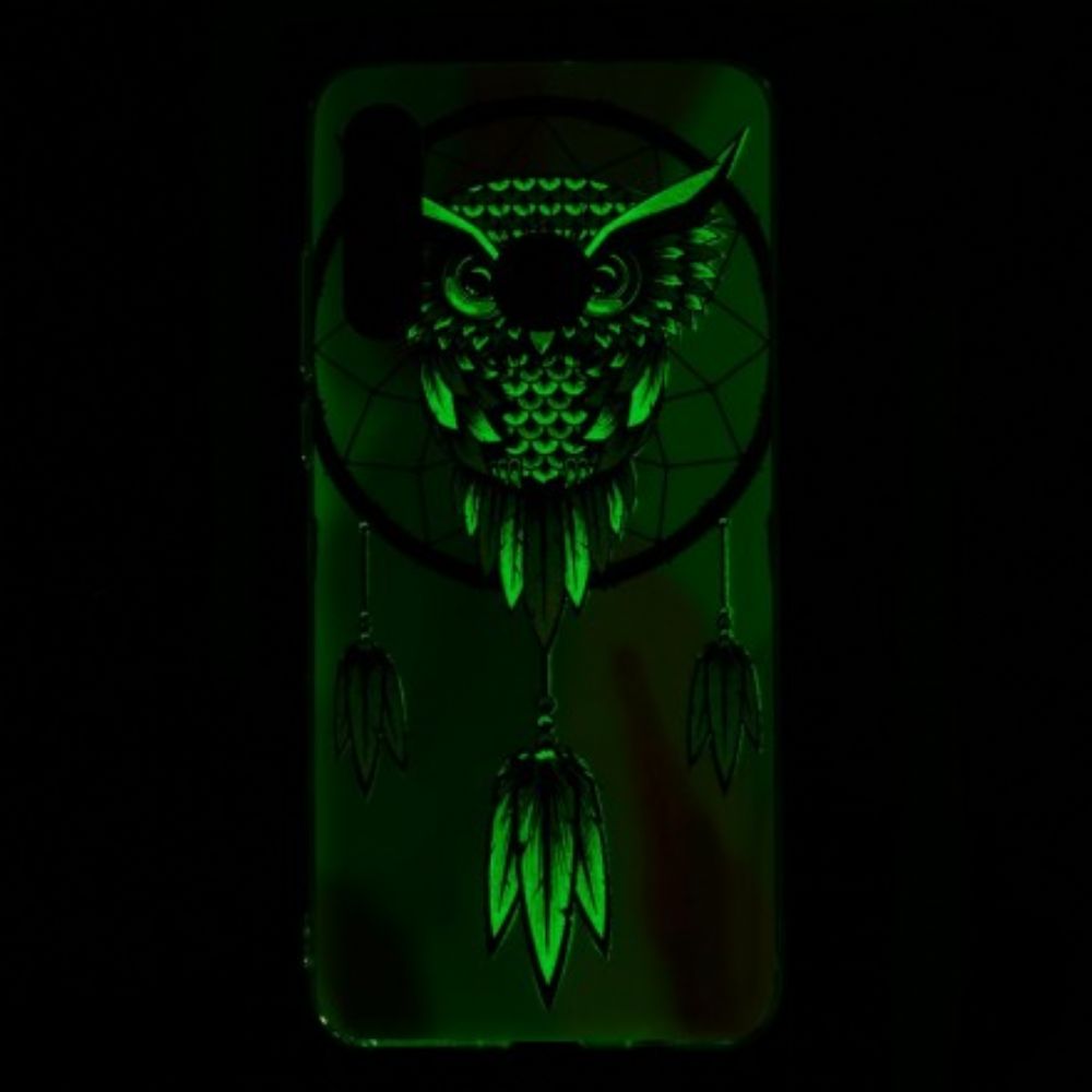 Hülle Für Huawei P30 Lite Fluoreszierender Eulen-traumfänger