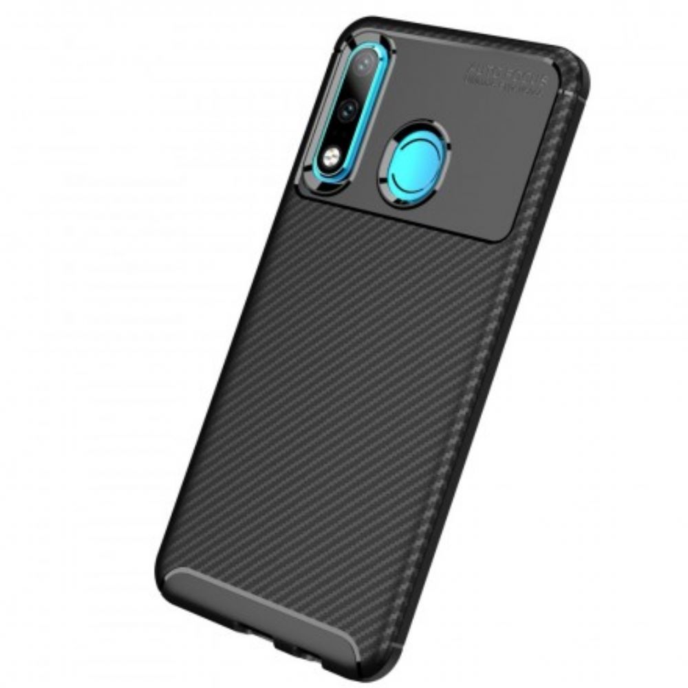 Hülle Für Huawei P30 Lite Kohlefaserstrukturschlauch