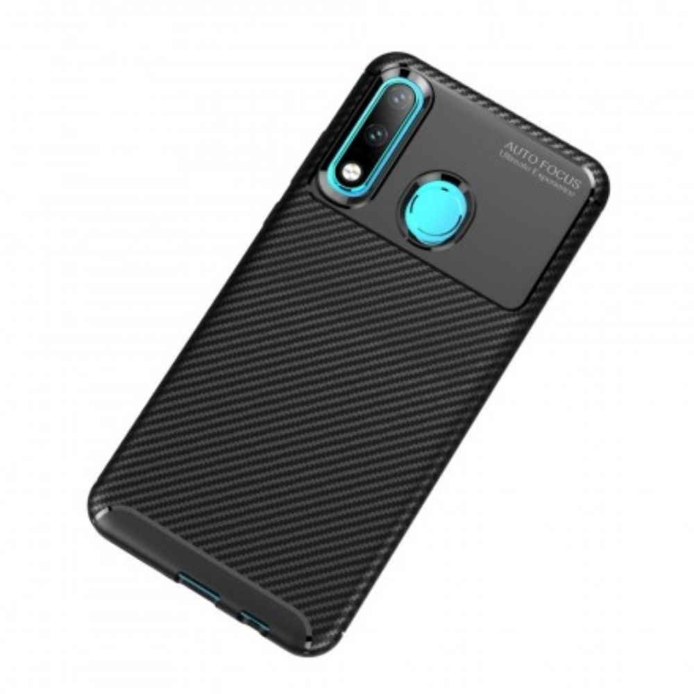 Hülle Für Huawei P30 Lite Kohlefaserstrukturschlauch