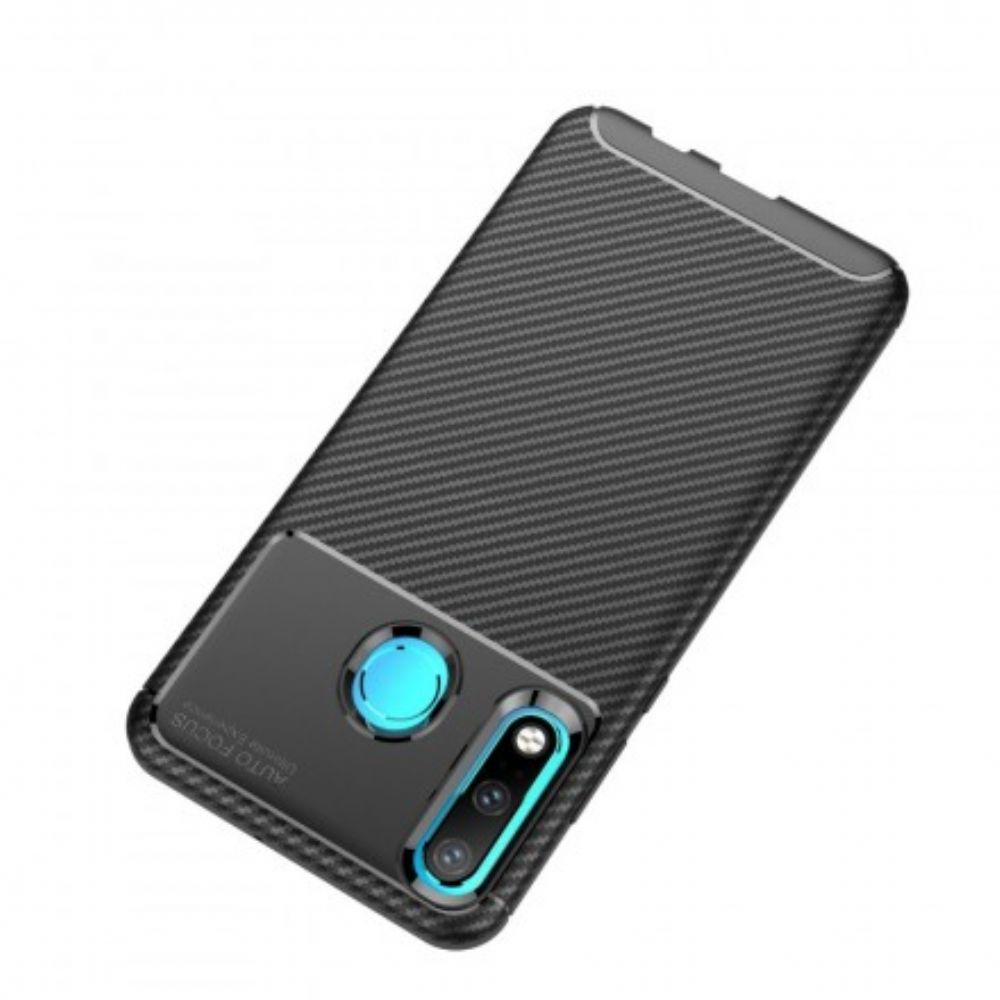 Hülle Für Huawei P30 Lite Kohlefaserstrukturschlauch